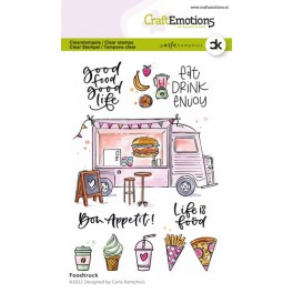 CraftEmotions clearstamps A6 - Foodtruck Carla Kamphuis