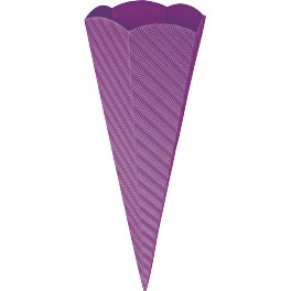 Schultütenrohling 3D Welle lila