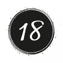 NIO Stempelmotiv Zahl "18"