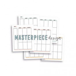Masterpiece Memory Planner - Weekly Inserts - 6x8 Farbenmix