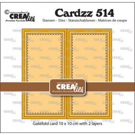Crealies Cardzz Gatefold 10x10 cm