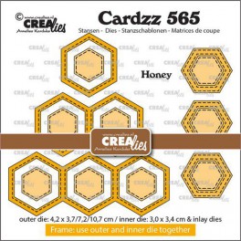 Crealies Cardzz Frame & Inlay 3x Honey