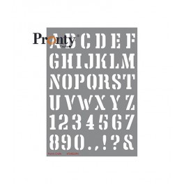 Pronty Mask stencil - A5 - Alphabet