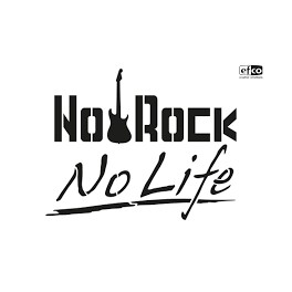 Schablone "No Rock No Life" A4