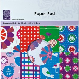 Paper Pad Flowers & Birds
