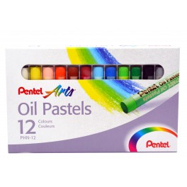 Pentel Öl-Pastellkreide Basisfarben 12er