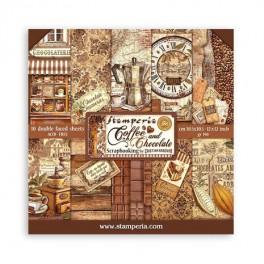 Stamperia Coffee and Chocolate 12x12 Inch Paper Pack