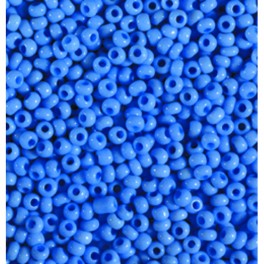Rocailles 2,6mm opak jeansblau pastell
