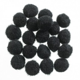 Pompons schwarz 10mm