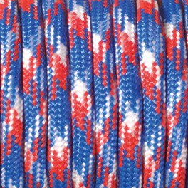 Paracord 4mm rot blau mix Rollenware
