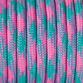 Paracord 4mm pink mix Rollenware
