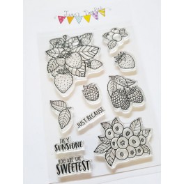Jane's Doodles Berries Clear Stamps