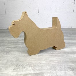 PappArt Figur Hund Silhouette klein
