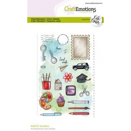 CraftEmotions clearstamps A6 - Doodles