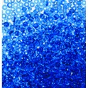 Rocailles 2,6mm transparent blau