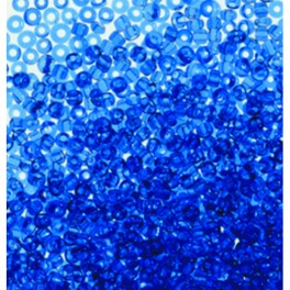 Rocailles 2,6mm transparent blau