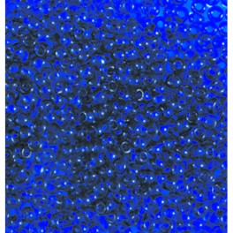 Rocailles 2,6mm transparent dunkelblau