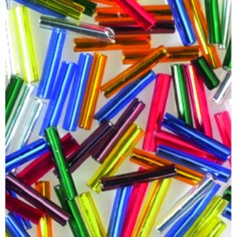 Stiftperlen Silbereinzug farbig sortiert