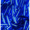 Stiftperlen Silbereinzug blau