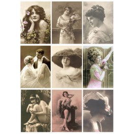 Reprint A4 Cutout "Vintage Women"