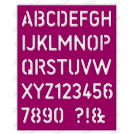 Schneideschablone "Stencil Alphabet"