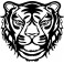Silhouette Schablone "Wild Tiger"