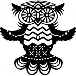 Silhouette Schablone "Flying Owl"