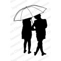 Motivstempel "Umbrella Silhouette"