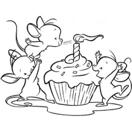 Motivstempel "Kuchenmäuse"