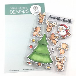 Clear Stamp Set "Reindeer and a Tree"