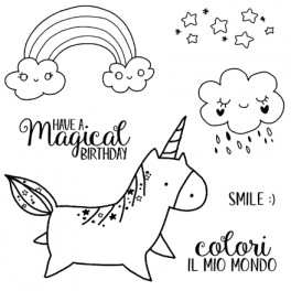 Motivstempelplatte "A Magical Birthday"