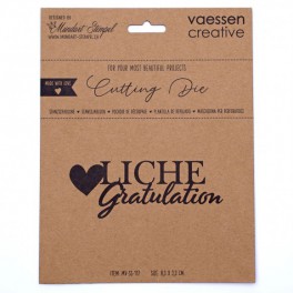 Vaessen Creative • Schneideschablone herzliche Gratulation