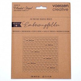Vaessen Creative • Embossing folder von Herzen