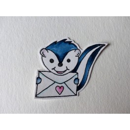 Motivstempel "Karinas Stinki mit Brief"