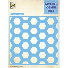 Nellie`s Choice Layered Combi Die Waben Schicht B