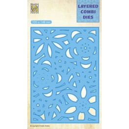 Nellie`s Choice Layered Combi Die Blumen 3 Schicht C