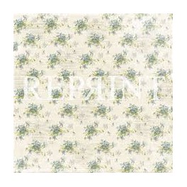 Designpapier Dusty Blue Collection "Spring Flowers"