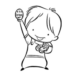 Motivstempel "Schau mal - ein Ei!"