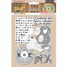 Stamperia Natural Rubber Stamp Amazonia Snake