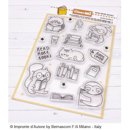 Clear Stamp Set "Read more Books"
