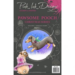Pink Ink Designs Clear Stamp "Pawsome pooch"