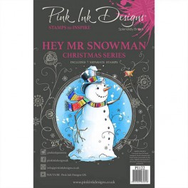 Pink Ink Designs Clear Stamp "Hey mr snowman"