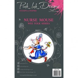 Pink Ink Designs Clear Stamp "Nurse Mouse"