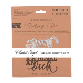 Vaessen Creative • Cutting die "ICH DENKE an dich"