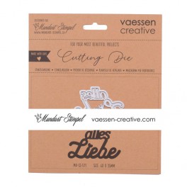 Vaessen Creative • Cutting die "alles Liebe"