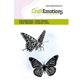 CraftEmotions Clearstamps Schmetterlinge 2
