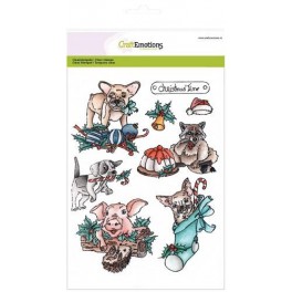 Motivstempelset "Christmas pets 1"