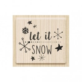 Motivstempel "let it snow"
