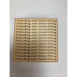 Motivstempel "Einladung zum Geburtstag"