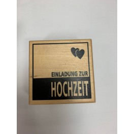 Motivstempel "Einladung zur Hochzeit"
